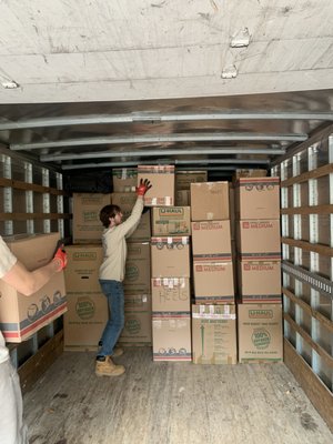 How We Pack The Truck! - This customer called in a bind, and had to be out of her apartment that day. We had crew in the area that had just finished another job, so the guys headed over and loaded her boxes up. She was coming out of a 3rd story apartment complex with stairs. Our crew worked tirelessly to get this done for her in a flash! We are available 7 days a week to help make your move stress free, even if you're on a tight schedule. Our mission is to work with you to find the best solution for your move. Call 404-216-3350 today for a free move consultation.