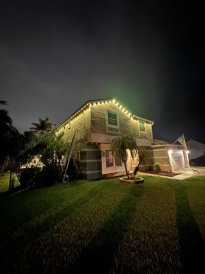 Installation of holiday lighting - Installation of holiday lighting