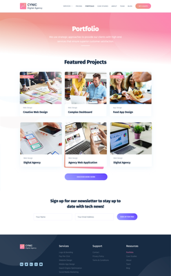Digital agency website redesign - Web site re-design for a digital agency.
- new clean layout
- modern design
- fixed website performance