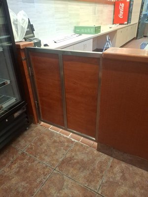 Stainless steel employee entry doors - Original door was no longer up to code. We were called in to make a custom door that would not only pass inspection but look amazing. We definitely delivered!!! Stainless steel employee entry doors - Original door was no longer up to code. We were called in to make a custom door that would not only pass inspection but look amazing. We definitely delivered!!!