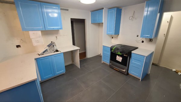 Kitchen Remodel 2022 - This renovation was done on an old kitchen that was in poor condition. The rest of the house had been updated, so the kitchen stood out like a sore thumb. We gutted it and installed new cabinets. So that they match the overall tone of the house.