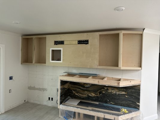 Custom built in entertainment Center - This Custom entertainment center was made from walnut poplar and rift sawn white oak. Custom built in entertainment Center - This Custom entertainment center was made from walnut poplar and rift sawn white oak.