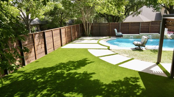 Here is another beautiful 2 and a half day project in Lake Highlands. - Here is another beautiful 2 and a half day project in Lake Highlands. This one we cut the turf in between the concrete pavers. This was done with our New 2 inch high, Super Soft, Apple Green, American Made, Antimicrobial Artificial Grass that comes with a 15 year product Warranty!!
Contact us for your next turf project!!
Sales@texasturfdesign.com
Texasturfdesign.com
972-777-1227 Here is another beautiful 2 and a half day project in Lake Highlands. - Here is another beautiful 2 and a half day project in Lake Highlands. This one we cut the turf in between the concrete pavers. This was done with our New 2 inch high, Super Soft, Apple Green, American Made, Antimicrobial Artificial Grass that comes with a 15 year product Warranty!!
Contact us for your next turf project!!
Sales@texasturfdesign.com
Texasturfdesign.com
972-777-1227