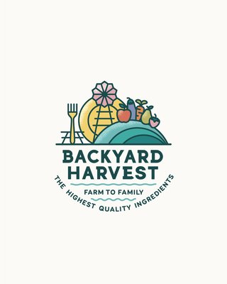 Backyard Harvet - This brand identity is for a company that locally sourced produce, dairy, and meat from farms in the area. The branding appeals to both men and women and comes together nicely on the packaging. Backyard Harvet - This brand identity is for a company that locally sourced produce, dairy, and meat from farms in the area. The branding appeals to both men and women and comes together nicely on the packaging.