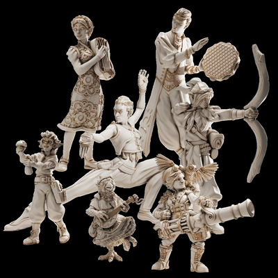 All genders & heritages welcome in our D&D 5e family; our 3D printed minis represent our diversity fairly and with pride! - Compassionately curated models for every character in our D&D 5e Summer camp storyline, "The Circle of Everwyr", ensure that each player and the community in general benefit from an evolutionary step away from the historic sexualization/marginalization of various groups in fantasy gaming like RPGs and other geeky hobbies. Every mini has functional, believable armor & costuming and will never promote harmful tropes as we are dedicated to teaching a better way to play collaboratively with our fellow humans in all their marvelous beauty.