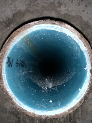 Drain Cleaning - Demonstration of how hydro jetting drains works. Example of how epoxy pipe lining looks on a repaired pipe. Mostly examples of trenchless plumbing or no-dig plumbing.
