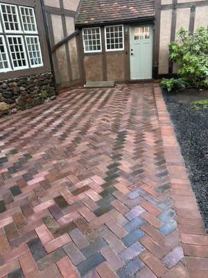 Traditional Red Brick courtyard restoration project - This traditional Red Brick courtyard restoration project was done in May 2026, the job took less than two weeks to complete featuring a combination of old and new Brick with integrated drainage system underneath