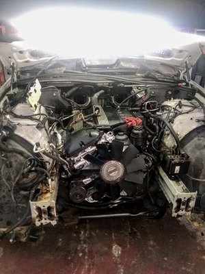 Engine and Transmission Replacement - We have a fast turn around for removing and installing engines and transmissions. Most jobs are completed within 48 hours after receiving unit. Simply drive or tow your vehicle to the shop. Have your engine/transmission delivered to the shop and we will take care of the rest. If you would like us to provide an engine or transmission we can give you a quote. Engine and Transmission Replacement - We have a fast turn around for removing and installing engines and transmissions. Most jobs are completed within 48 hours after receiving unit. Simply drive or tow your vehicle to the shop. Have your engine/transmission delivered to the shop and we will take care of the rest. If you would like us to provide an engine or transmission we can give you a quote.