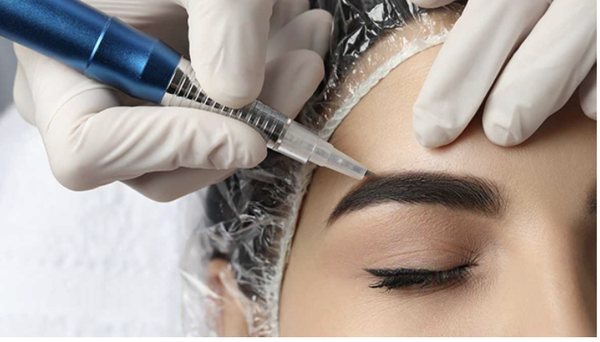 Microblading - Microblading is a semi-permanent procedure technique. It is performed by manually
depositing pigment into the first layer of your skin, the epidermis. It enhances your natural eyebrows or creates new eyebrows for those who don’t have any eyebrows.The artists will use an
instrument that resembles a pen with an opening on the tip where the artist’s blade of choice, such as a 0.18 mm or a 0.16mm will be attached. The blade will add pigment color to create tiny hair-
like strokes between your natural hairs. Microblading - Microblading is a semi-permanent procedure technique. It is performed by manually
depositing pigment into the first layer of your skin, the epidermis. It enhances your natural eyebrows or creates new eyebrows for those who don’t have any eyebrows.The artists will use an
instrument that resembles a pen with an opening on the tip where the artist’s blade of choice, such as a 0.18 mm or a 0.16mm will be attached. The blade will add pigment color to create tiny hair-
like strokes between your natural hairs.