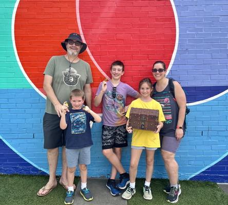 Raleigh Kids Treasure Hunt - Walking Team Scavenger Hunt - Raleigh Kids Treasure Hunt Details
Guests will meet at the Color Pop Corner (102 S. Blount St., Raleigh, NC 27601) and then depart with their treasure map on a walking team scavenger hunt where they will use their minds and feet to follow clues, solve puzzles, and crack codes to find and unlock the treasure chest for a grand prize!
Puzzles are geared toward kids ages 12 and under with some parental help. The scavenger hunt portion is perfect to complete as a family.
The hunt involves walking up to 1 mile in total and will take place rain or shine, so long as the weather does not become dangerous. The hunt typically takes about 60 minutes to complete.
Children under 3 years old are welcome to participate for free with the purchase of an Adult ticket. Raleigh Kids Treasure Hunt - Walking Team Scavenger Hunt - Raleigh Kids Treasure Hunt Details
Guests will meet at the Color Pop Corner (102 S. Blount St., Raleigh, NC 27601) and then depart with their treasure map on a walking team scavenger hunt where they will use their minds and feet to follow clues, solve puzzles, and crack codes to find and unlock the treasure chest for a grand prize!
Puzzles are geared toward kids ages 12 and under with some parental help. The scavenger hunt portion is perfect to complete as a family.
The hunt involves walking up to 1 mile in total and will take place rain or shine, so long as the weather does not become dangerous. The hunt typically takes about 60 minutes to complete.
Children under 3 years old are welcome to participate for free with the purchase of an Adult ticket.