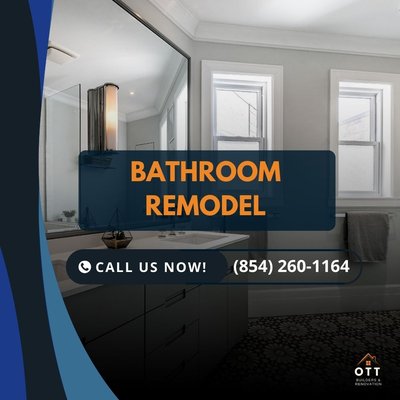 Bathroom Remodel - At OTT Construction, we design and build high quality ADUs and home additions that transform the way homeowners live and invest in their property. Whether you are expanding for family, creating a private guest suite, or building an income producing rental unit, our team delivers solutions that are practical, beautiful, and built to last.

From the initial planning phase through permits, construction, and final finishes, we manage every step with precision and professionalism. Our clients appreciate the clarity we bring to the process, including realistic timelines, detailed project management, and consistent communication from start to finish.

We specialize in ground up ADU construction, garage conversions, detached units, and seamless home additions that blend naturally with the existing structure. Every project is tailored to the architectural style of the home and the specific needs of the homeowner. Structural integrity, energy efficiency, and modern design standards are always a priority.

Serving Charleston and the surrounding communities, OTT Construction is known for delivering clean execution, strong craftsmanship, and results that increase both property value and usable living space. Our team understands local regulations, zoning requirements, and construction standards, allowing us to move projects forward smoothly and efficiently.

If you are considering adding square footage or building an ADU, OTT Construction provides the experience, organization, and attention to detail needed to turn your vision into a high performing, long term investment.