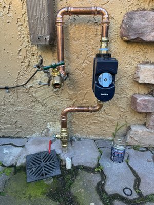 Flo Moen Automatic Shutoff Meter /Leak Detector - Installation of Flo Moen On New Purchase of Property in San Jose