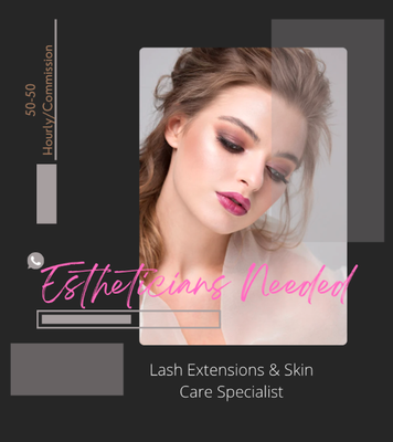 Licensed Estheticians Needed - We are looking to hire licensed estheticians specializing in body waxing, facials and lashes. Minimum 1 year experience with additional on the job training available to new employees. Positions are hourly + commission offering part time or full time. Send resume to nailsandcobeautybar@outlook.com Licensed Estheticians Needed - We are looking to hire licensed estheticians specializing in body waxing, facials and lashes. Minimum 1 year experience with additional on the job training available to new employees. Positions are hourly + commission offering part time or full time. Send resume to nailsandcobeautybar@outlook.com