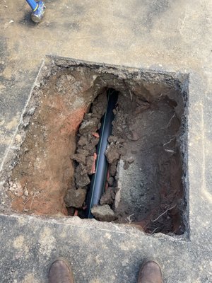 Pipe Bursting - No matter type of pipe need to be replaced, we can create a customized pipe bursting solution for your plumbing emergency. The pipe bursting process causes far less disturbance than open trench excavation. Access points are dug at either end of the pipe, with one near the house and the other near the street. A constant-tension winch then guides the pipe bursting tool through the host pipe on a chain. The old pipe is burst underground and a new continuous pipe is pulled through behind the bursting head. Pipe Bursting - No matter type of pipe need to be replaced, we can create a customized pipe bursting solution for your plumbing emergency. The pipe bursting process causes far less disturbance than open trench excavation. Access points are dug at either end of the pipe, with one near the house and the other near the street. A constant-tension winch then guides the pipe bursting tool through the host pipe on a chain. The old pipe is burst underground and a new continuous pipe is pulled through behind the bursting head.