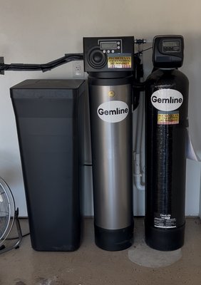 water softener replacement - we offer multiple different money saving options for home water purification needs. we use American made systems that are superior to other brands and are fully tested and rated for home use , we also offer activated carbon / coconut media backwash whole house filters that help to remove harmful chemicals and sediments from your homes water supply that will also save you money from costly repairs due to the hard water and sediment in the city's water supply. This customer decided to use both the water softener and backwash filter to ensure they have superior water quality in their home. if this is something you're interested in, give us a call today to discuss how we can resolve any water quality issues you may have. water softener replacement - we offer multiple different money saving options for home water purification needs. we use American made systems that are superior to other brands and are fully tested and rated for home use , we also offer activated carbon / coconut media backwash whole house filters that help to remove harmful chemicals and sediments from your homes water supply that will also save you money from costly repairs due to the hard water and sediment in the city's water supply. This customer decided to use both the water softener and backwash filter to ensure they have superior water quality in their home. if this is something you're interested in, give us a call today to discuss how we can resolve any water quality issues you may have.