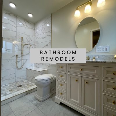 Bathroom Remodels - Wanting to update the look and function of your bathroom? We got you covered. Bathroom has water damage? We can take care of that too. Schedule a quote or give us a call and we'll be happy to answer any questions you might have. Bathroom Remodels - Wanting to update the look and function of your bathroom? We got you covered. Bathroom has water damage? We can take care of that too. Schedule a quote or give us a call and we'll be happy to answer any questions you might have.
