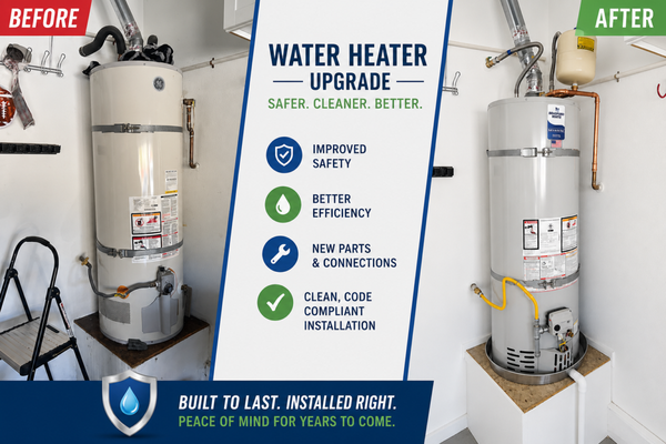 Water Heater Replacement - No hot water? Water heater is not working? Water heater is leaking? Error code? Old water heater? Water heater needs to be replaced? Call Security Plumbing and Drains if you have any issues with your water heater and want an honest professional opinion. We can trouble shoot, fix or replace any issues with the water heater. We have great prices, immediate response time and honest technician who will do what is necessary for you not to worry about anything hot water issue for another 8-10 years. All our installations are uptp code requirements. You are guaranteed for no uncharge, or additional code upgrades because our installation comes with all the upgrades. Water Heater Replacement - No hot water? Water heater is not working? Water heater is leaking? Error code? Old water heater? Water heater needs to be replaced? Call Security Plumbing and Drains if you have any issues with your water heater and want an honest professional opinion. We can trouble shoot, fix or replace any issues with the water heater. We have great prices, immediate response time and honest technician who will do what is necessary for you not to worry about anything hot water issue for another 8-10 years. All our installations are uptp code requirements. You are guaranteed for no uncharge, or additional code upgrades because our installation comes with all the upgrades.