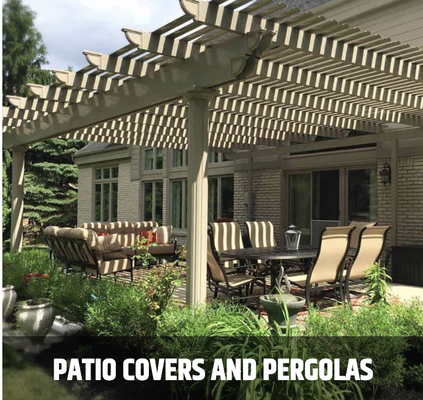 Patio Covers and Perogals - Made from heavy-duty aluminum, this pergola will stand strong for decades, holding up to whatever nature throws its way. Our pergolas have a unique curved lattice roof that offers better protection from the sun than other, similar products. They also come with gorgeous columns, inspired by the rich architectural history of Italy, available in Roma, Florentine, and Venetian designs. We also offer operable pergolas. With just one touch of a button the roof closes and opens! Patio Covers and Perogals - Made from heavy-duty aluminum, this pergola will stand strong for decades, holding up to whatever nature throws its way. Our pergolas have a unique curved lattice roof that offers better protection from the sun than other, similar products. They also come with gorgeous columns, inspired by the rich architectural history of Italy, available in Roma, Florentine, and Venetian designs. We also offer operable pergolas. With just one touch of a button the roof closes and opens!