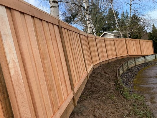 Fence - A fence we did this past weekend for a customer. Fence - A fence we did this past weekend for a customer.