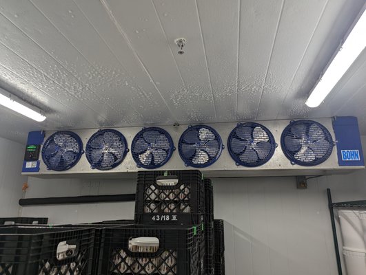 Kitchen WIC/WIF installation 2024 - Walk in cooler and freezer evaporators installed