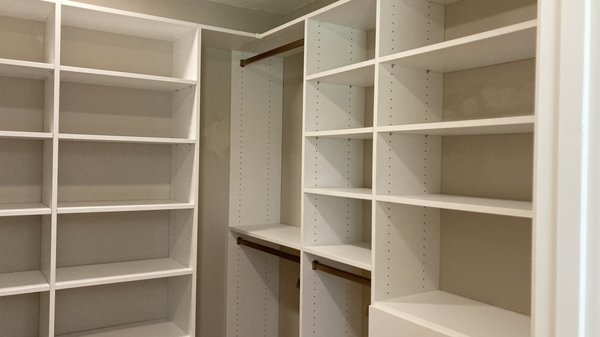 Improved Closet - Here is a closet that improved functionality and storage. Improved Closet - Here is a closet that improved functionality and storage.