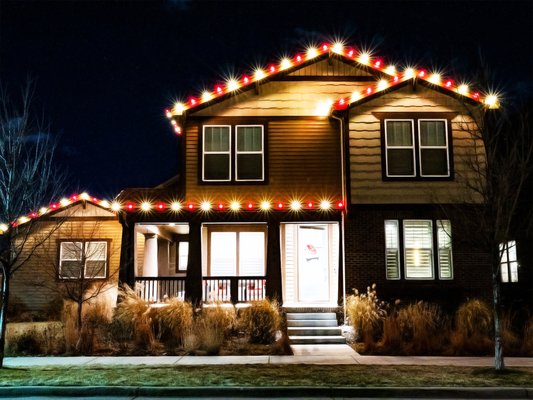 Holiday Light Installation - We absolutely LOVE the holidays and having the opportunity to install lights for our clients has made our winters so much fun! We're a full service holiday lighting company which means we take care of the materials, installation, take down, storage, and we'll come out throughout the season to address any issues (i.e. burnt out bulbs, lights knocked down by wind, etc.) Our installers custom cut the lights to perfectly fit your home which means you won't have any random long bits or areas that are too short. This time of year, we can all use a bit of holiday cheer so if you'd like to help make your neighbor's holiday a little more merry get a quote for holiday light installation! Holiday Light Installation - We absolutely LOVE the holidays and having the opportunity to install lights for our clients has made our winters so much fun! We're a full service holiday lighting company which means we take care of the materials, installation, take down, storage, and we'll come out throughout the season to address any issues (i.e. burnt out bulbs, lights knocked down by wind, etc.) Our installers custom cut the lights to perfectly fit your home which means you won't have any random long bits or areas that are too short. This time of year, we can all use a bit of holiday cheer so if you'd like to help make your neighbor's holiday a little more merry get a quote for holiday light installation!