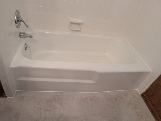 Clean and Seal - This was just a simple clean and seal. The tub surround had cracked grout lines. We dug out grout where it was cracked replaced with as close to original color as possible. Then dug out and replaced the yellowing caulk in the corners and put down a fresh line of white caulking making this 40 year old shower look like it was built yesterday. Clean and Seal - This was just a simple clean and seal. The tub surround had cracked grout lines. We dug out grout where it was cracked replaced with as close to original color as possible. Then dug out and replaced the yellowing caulk in the corners and put down a fresh line of white caulking making this 40 year old shower look like it was built yesterday.