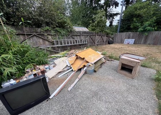 Bathroom Remodel - The customer had recently moved into their new home and had their bathroom remodeled. We hauled away all the construction debris that was left behind.