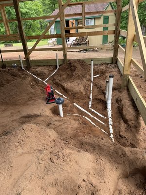New construction pole shed house - New construction home provided and installed drain waste and vent plus waters. Also will be doing in floor heat on future date. New construction pole shed house - New construction home provided and installed drain waste and vent plus waters. Also will be doing in floor heat on future date.