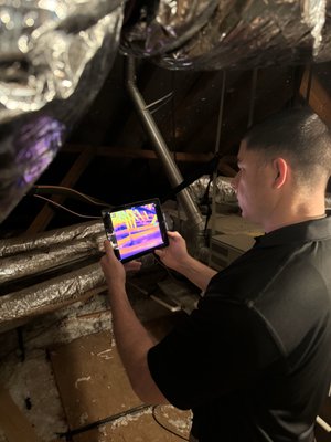 Thermal Inspections - Every home inspection comes with a free thermal inspection. Though this is not a diagnostic tool, it helps detect issues like water leaks, air leaks and missing insulation that the naked eye just can't see. Thermal Inspections - Every home inspection comes with a free thermal inspection. Though this is not a diagnostic tool, it helps detect issues like water leaks, air leaks and missing insulation that the naked eye just can't see.