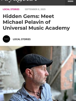 VoyageLA Article and Interview with our founder:) - https://voyagela.com/interview/hidden-gems-meet-michael-pelavin-of-universal-music-academy VoyageLA Article and Interview with our founder:) - https://voyagela.com/interview/hidden-gems-meet-michael-pelavin-of-universal-music-academy