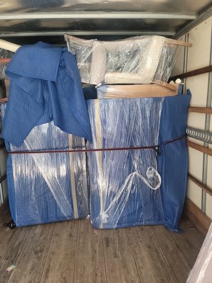we move anywhere in the world !! we wrap and prep first - this is how we always pack trucks