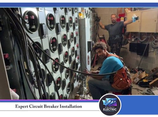 Circuit Breaker Installation - Expert residential electrical solutions

We are your go-to electricians for all your residential needs

(5 Star Review) Ardith F. says about County Electric,
"Seth is topnotch as a professional in every way. An extremely talented electrician and likeable, respectful person, you won't be disappointed."

For the best Electric Panel Installations, EV Charging Stations, Generator Installations, Circuit Breakers, and General Electricians, book now with County Electric for the most trusted, dedicated, and well-respected professional electrician company in the greater Seattle area!

Why Choose Us?
Our reputation speaks for itself
We are proudly covered by Yelp guaranteed up to $2500 for your piece of mind
We are Wired for Success: Professional Electrical Installations and Repairs

Here at County Electric, our mission is to provide safe, reliable, and affordable electrical services to our community. We strive to exceed our customers' expectations by delivering quality workmanship and exceptional customer service. We stay in constant communication with our customers until the job is done.

Plus, as a family-owned and operated electrician company, you get treated like a neighbor and friend, not just another paycheck, and that’s a guarantee.
