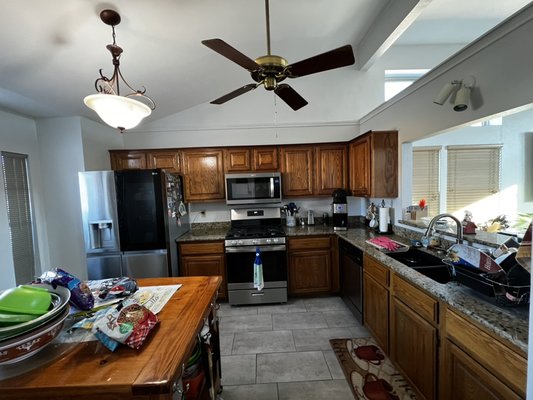 Kitchen Cabinets Painting - Kitchen Cabinets Painting / New Doors Installation