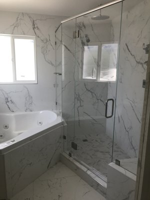 Moraga bathroom project big tile 3 x2 feet tile - Moraga project bathroom remodel 8 week project
Customer buy finish project Moraga bathroom project big tile 3 x2 feet tile - Moraga project bathroom remodel 8 week project
Customer buy finish project