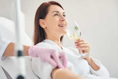 IV + Injection Therapy - IV Therapy is a method of administering vitamins, minerals, amino acids, and antioxidants directly into the bloodstream through an IV line to maximize potency and provide notable results. IV treatments can help boost your energy, hydrate your cells, support your immunity, increase focus, even help you look more youthful! At Evolution Dermatology + Wellness we offer more than a simple hydration bar (though we do offer hydration). We have antioxidant options and medical grade infusions with prescription medication options.* IV + Injection Therapy - IV Therapy is a method of administering vitamins, minerals, amino acids, and antioxidants directly into the bloodstream through an IV line to maximize potency and provide notable results. IV treatments can help boost your energy, hydrate your cells, support your immunity, increase focus, even help you look more youthful! At Evolution Dermatology + Wellness we offer more than a simple hydration bar (though we do offer hydration). We have antioxidant options and medical grade infusions with prescription medication options.*