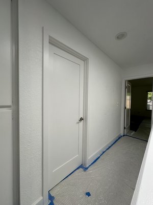 Loft-to-Office Conversion and Interior painting - Converted an open loft into a fully enclosed home office by building a new partition wall. Scope included framing, insulation for sound control, electrical wiring for outlets and lighting, drywall installation, taping, mudding, and a knockdown texture finish to match existing walls. We ensured seamless integration with the home’s layout, clean lines around doors and trim, and a smooth paint-ready surface. The space is now functional, private, and ready for daily work use. All work was completed with attention to detail, cleanliness, and minimal disruption to the home. Loft-to-Office Conversion and Interior painting - Converted an open loft into a fully enclosed home office by building a new partition wall. Scope included framing, insulation for sound control, electrical wiring for outlets and lighting, drywall installation, taping, mudding, and a knockdown texture finish to match existing walls. We ensured seamless integration with the home’s layout, clean lines around doors and trim, and a smooth paint-ready surface. The space is now functional, private, and ready for daily work use. All work was completed with attention to detail, cleanliness, and minimal disruption to the home.