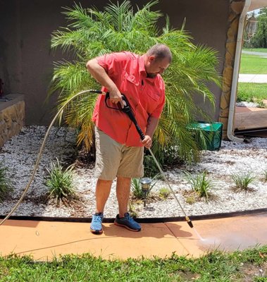 Check out some of our driveway and sidewalk pressure washing projects - We specialize in concrete pressure washing no matter the surface. We do it all! Appointments available.  Call us today 715-210-3568
