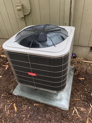 High Efficient Heat Pump With Air Handler Unit - Removed this family's failed furnace and replaced with a high efficiency equipment that will be able to provide better heating and air conditioning than the previous equipment. This means lower energy costs with better performance.