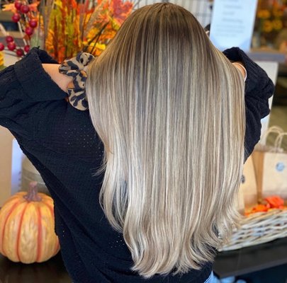 Blonde Transformation (Before & After) - Before & after blonde refresh for a brighter, cleaner tone with soft blending. Ideal if you want dimension without harsh regrowth. Request a quote to book at Mothica Salon (San Marcos).