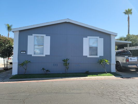 manufacturer home change of color - Did a new exterior color change. New color looks beautiful