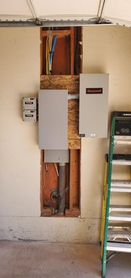Generator installation - Install new sub panel and transfer switch for Generac generator Generator installation - Install new sub panel and transfer switch for Generac generator