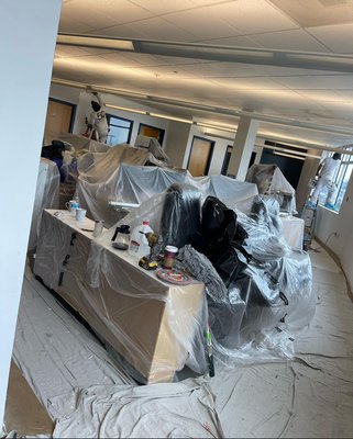 Interior Painting - This project involved a week-long transformation of a three-bedroom home, where we focused on the interior. We addressed structural imperfections by repairing cracks and retexturing surfaces to ensure a smooth and durable finish. Our meticulous approach restored both the aesthetic and integrity of the space, delivering a flawless result.