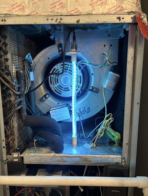 UV LIGHT HVAC - Understanding how UV Light works is key to maintaining a healthy A/C system
This powerful technology destroys bacteria, mold, and viruses that grow inside your air handler and coils — preventing contamination and improving indoor air quality. UV LIGHT HVAC - Understanding how UV Light works is key to maintaining a healthy A/C system
This powerful technology destroys bacteria, mold, and viruses that grow inside your air handler and coils — preventing contamination and improving indoor air quality.