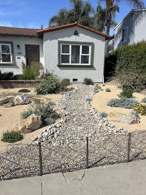 Desert scape with San Diego natives - This was a project we completed for another awesome client in North Park, San Diego. They were ready to replace their old lawn with something zero-maintenance and drought-tolerant. We came up with this great desert scape design that incorperates lots of beautiful San Diego native plants!