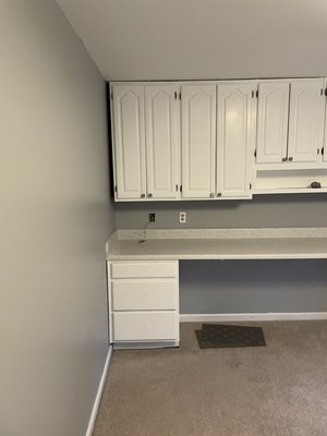Laundry room makeover 2021. - This was a full makeover on a laundry room we performed. The client had textured ceilings they wanted removed with the addition of painting the walls, ceiling, trim, and cabinets. Everything came out beautiful and we were hired by client to make over the entire house. Laundry room makeover 2021. - This was a full makeover on a laundry room we performed. The client had textured ceilings they wanted removed with the addition of painting the walls, ceiling, trim, and cabinets. Everything came out beautiful and we were hired by client to make over the entire house.