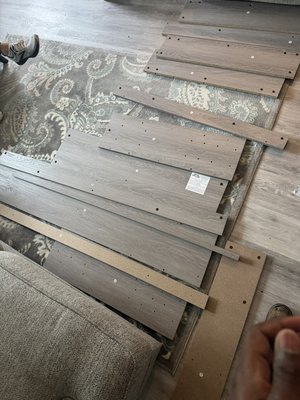 Assemble and installation - We successfully transformed the client's space to align with their vision for a refreshed and enhanced aesthetic. Assemble and installation - We successfully transformed the client's space to align with their vision for a refreshed and enhanced aesthetic.