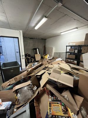 Commercial storage room cleanout - This removal was in Music Row downtown, the Junk Remedy crew came in and crushed this job!