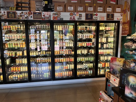 12 Door Cooler - We feature a full 12-door cooler with many alcoholic and non-alcoholic options. With an emphasis on local and craft drinks, you'll find something from your favorite breweries. 12 Door Cooler - We feature a full 12-door cooler with many alcoholic and non-alcoholic options. With an emphasis on local and craft drinks, you'll find something from your favorite breweries.