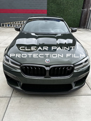 Clear Paint Protection Film Projects - DYNOshield provides you with a premium top-coated Paint Protection Film (PPF) designed to stop rock chips and scratches while being virtually invisible over factory gloss paints. DYNOshield’s proprietary nano-ceramic infused top coat is bonded to the film as a liquid providing extreme hydrophobic properties and phenomenal optical clarity (an orange peel-free finish). Our top of the line topcoat combined with UV-resistant, anti-yellowing adhesives gives DYNOshield a 10 year warranty, makes it easy to care for, and adds durable protection to your paint, because driving your vehicle with peace of mind is just more enjoyable. Clear Paint Protection Film Projects - DYNOshield provides you with a premium top-coated Paint Protection Film (PPF) designed to stop rock chips and scratches while being virtually invisible over factory gloss paints. DYNOshield’s proprietary nano-ceramic infused top coat is bonded to the film as a liquid providing extreme hydrophobic properties and phenomenal optical clarity (an orange peel-free finish). Our top of the line topcoat combined with UV-resistant, anti-yellowing adhesives gives DYNOshield a 10 year warranty, makes it easy to care for, and adds durable protection to your paint, because driving your vehicle with peace of mind is just more enjoyable.